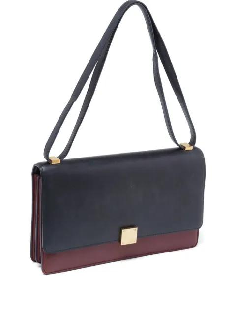 leather flap shoulder bag by CELINE 