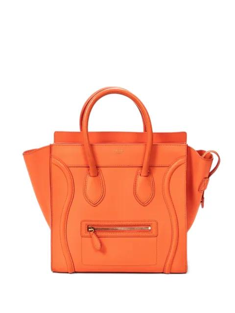 mini Luggage leather tote bag by CELINE 