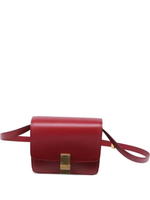 small Classic Box leather shoulder bag by CELINE 
