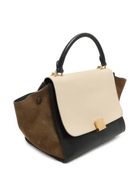 suede leather trapeze bag by CELINE 