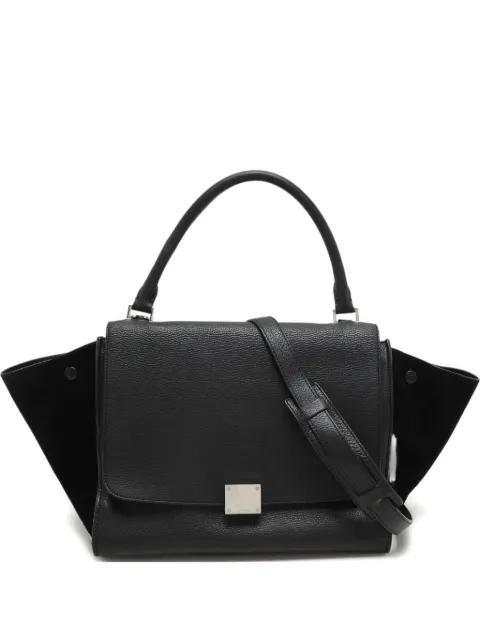 trapeze leather suede bag by CELINE 