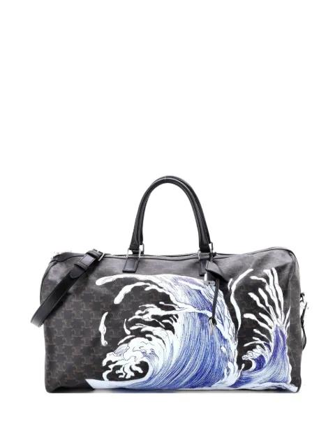 x David Weiss Voyage Duffle Bag Printed Triomphe Coated Canvas Large travel bag by CELINE 