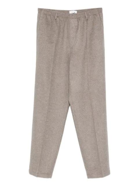 elasticated-waistband cashmere trousers by CELLAR DOOR