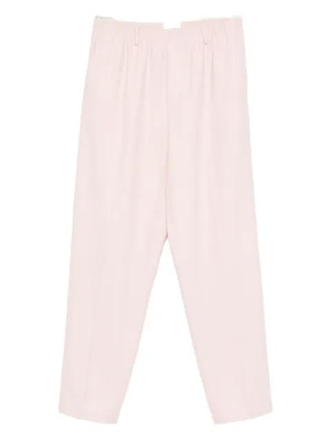 elasticated-waistband wool trousers by CELLAR DOOR