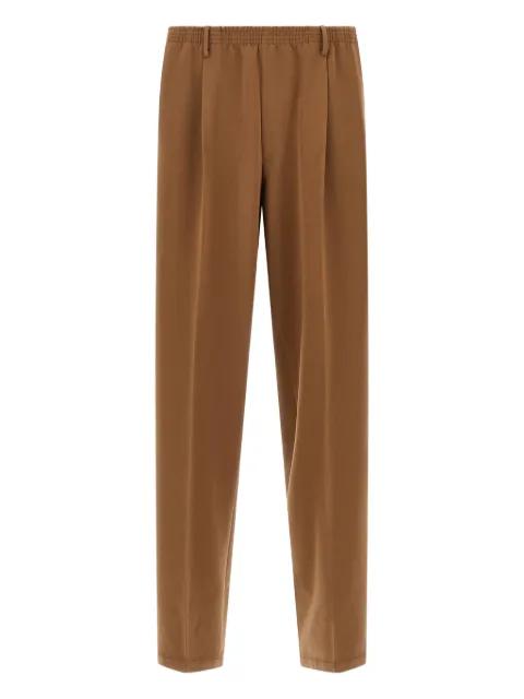 pleated elastic-waistband trousers by CELLAR DOOR