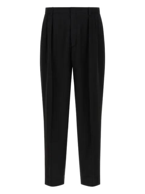 pleated pin-tuck trousers by CELLAR DOOR