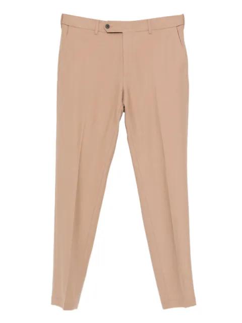 tapered-leg button wool trousers by CELLAR DOOR