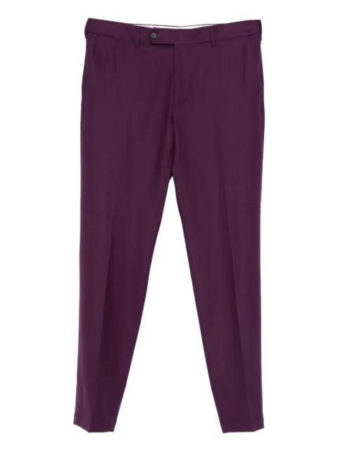 tapered-leg buttoned wool trousers by CELLAR DOOR