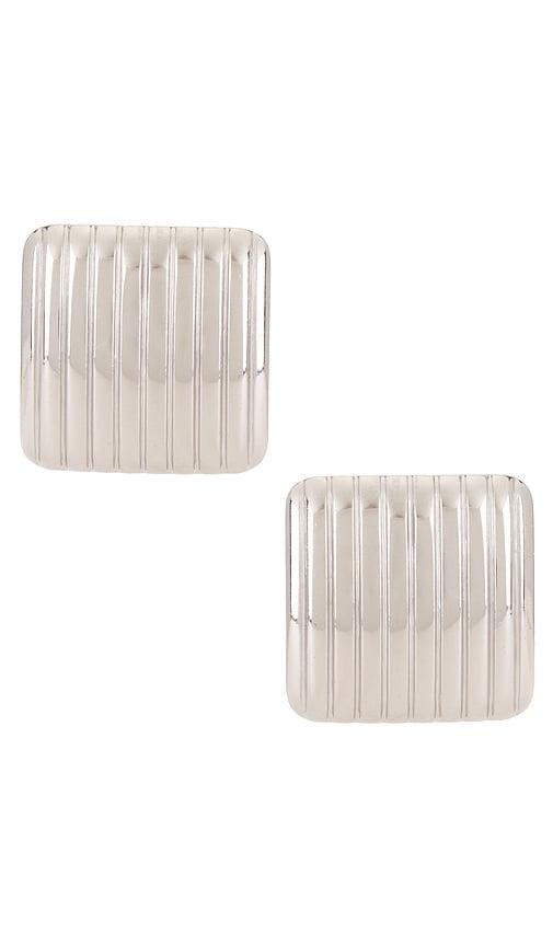 Cendre Mara Earrings in Metallic Silver by CENDRE
