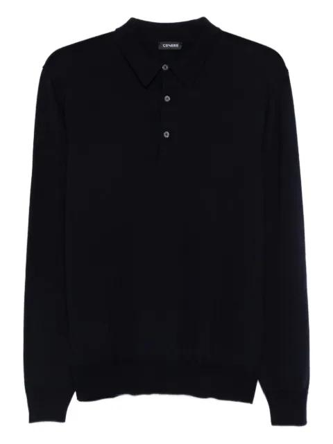 buttoned long-sleeve polo shirt by CENERE GB