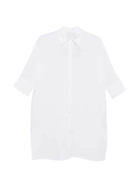 buttoned short-sleeve midi dress by CENERE GB