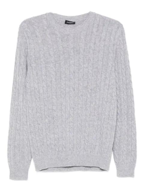 cable-knit wool-blend sweater by CENERE GB