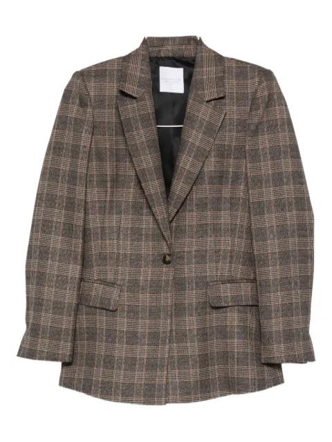 check-print blazer by CENERE GB
