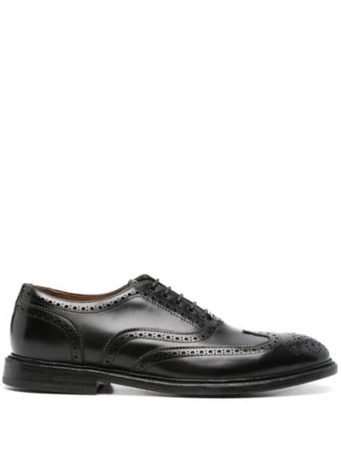 panelled leather brogues by CENERE GB
