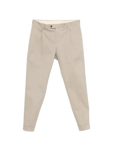 pleated cuffed trousers by CENERE GB