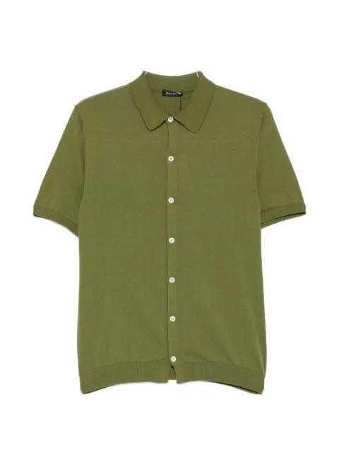 short-sleeve knitted shirt by CENERE GB