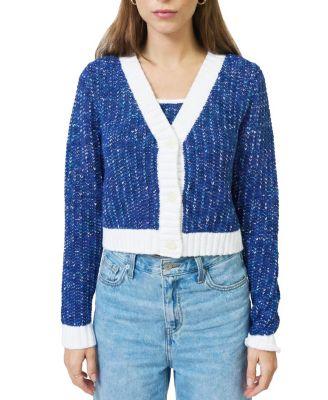 Women's Allie Cropped Chunky Cardigan Sweater by CENTRAL PARK WEST