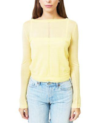 Women's Brooklyn Double Layer Sheer Halter Sweater by CENTRAL PARK WEST