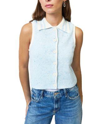 Women's Celeste Tweed Yarn Collared Top by CENTRAL PARK WEST