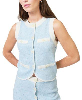 Women's Celeste Tweed Yarn Vest by CENTRAL PARK WEST