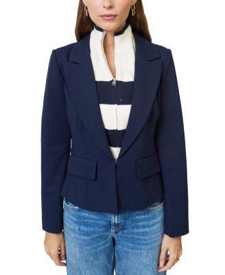 Women's Chelsea Rugby Stripe Sweater Dickey Jacket by CENTRAL PARK WEST