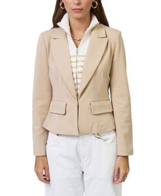 Women's Chloe Nautical Stripe Sweater Dickey Jacket by CENTRAL PARK WEST