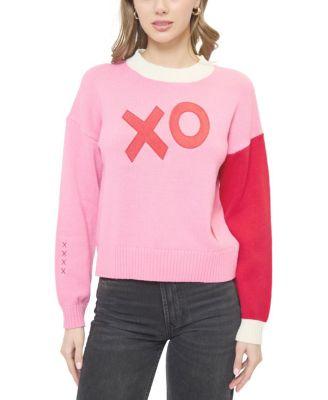 Women's Heart Valentines Crew Sweater by CENTRAL PARK WEST