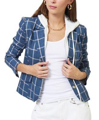 Women's Nevada Windowpane Dickey Jacket by CENTRAL PARK WEST
