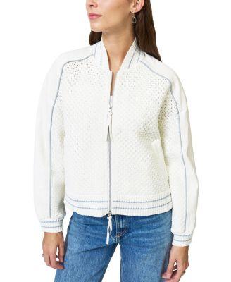 Women's Ophelia X Crochet Sweater Bomber by CENTRAL PARK WEST