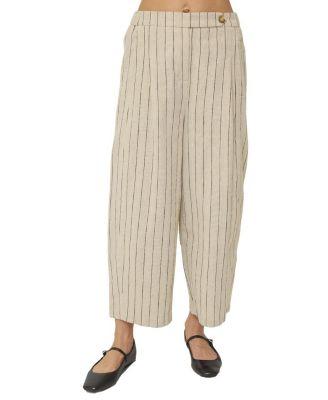 Women's Rose Mid Rise Pleated Straight Pant by CENTRAL PARK WEST