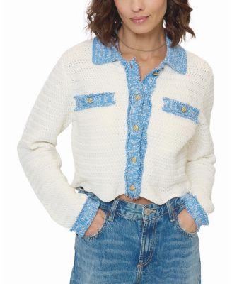 Women's Rose Scallop Edge Sweater by CENTRAL PARK WEST