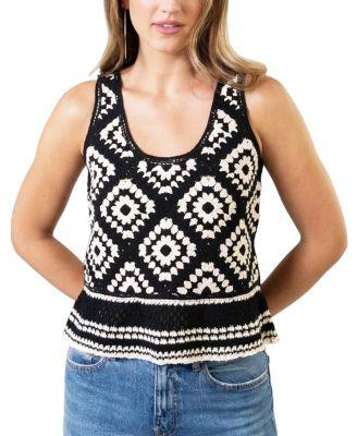 Women's Winona Crochet Stitch Tank by CENTRAL PARK WEST