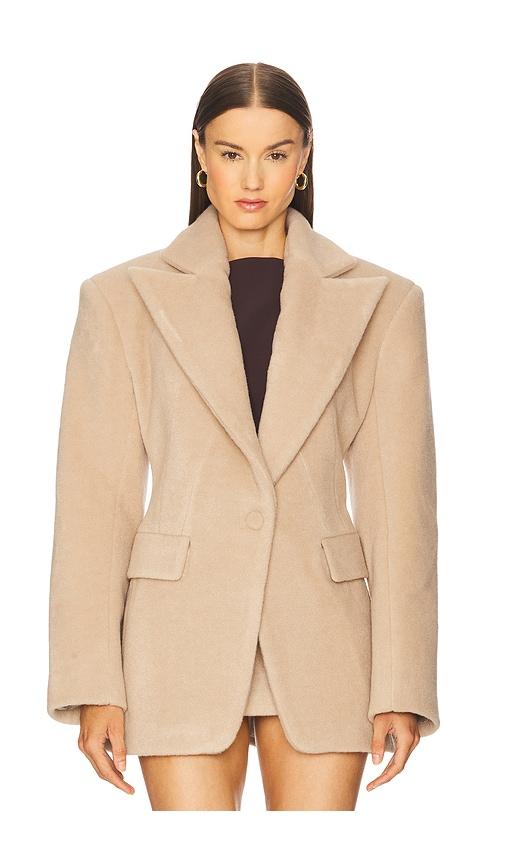Ceren Ocak Jacket in Beige by CEREN OCAK