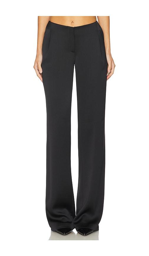 Ceren Ocak Low Waist Pant in Black by CEREN OCAK