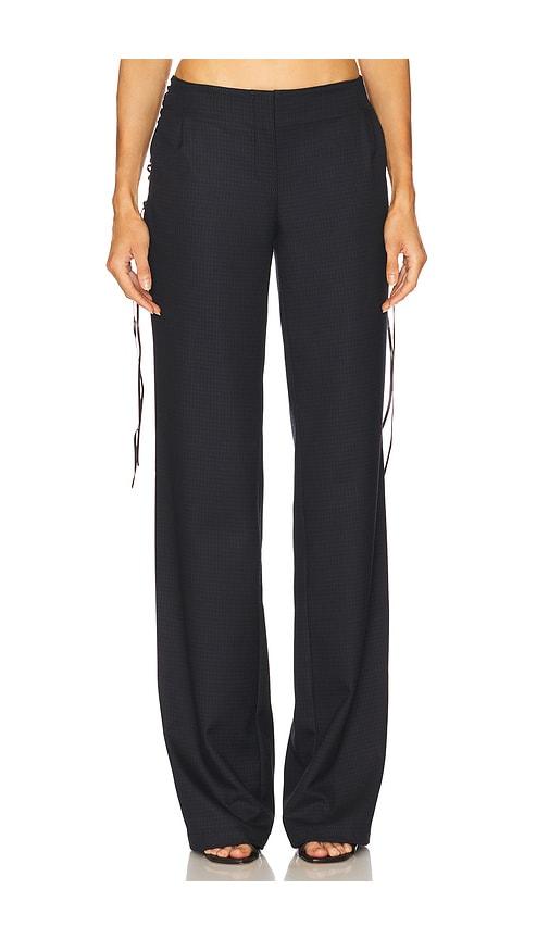 Ceren Ocak Low Waist Pant in Navy by CEREN OCAK