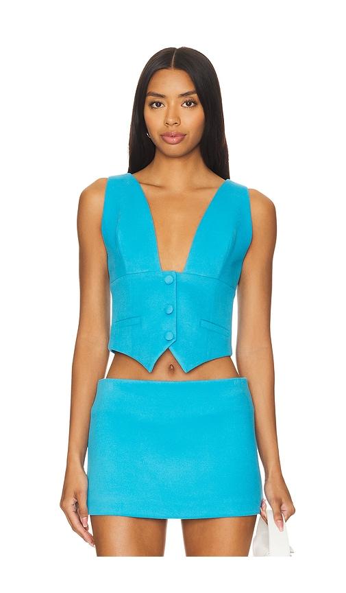 Ceren Ocak Vest in Blue by CEREN OCAK