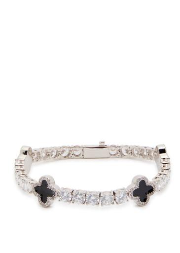Black Motif Tennis Bracelet by CERNUCCI