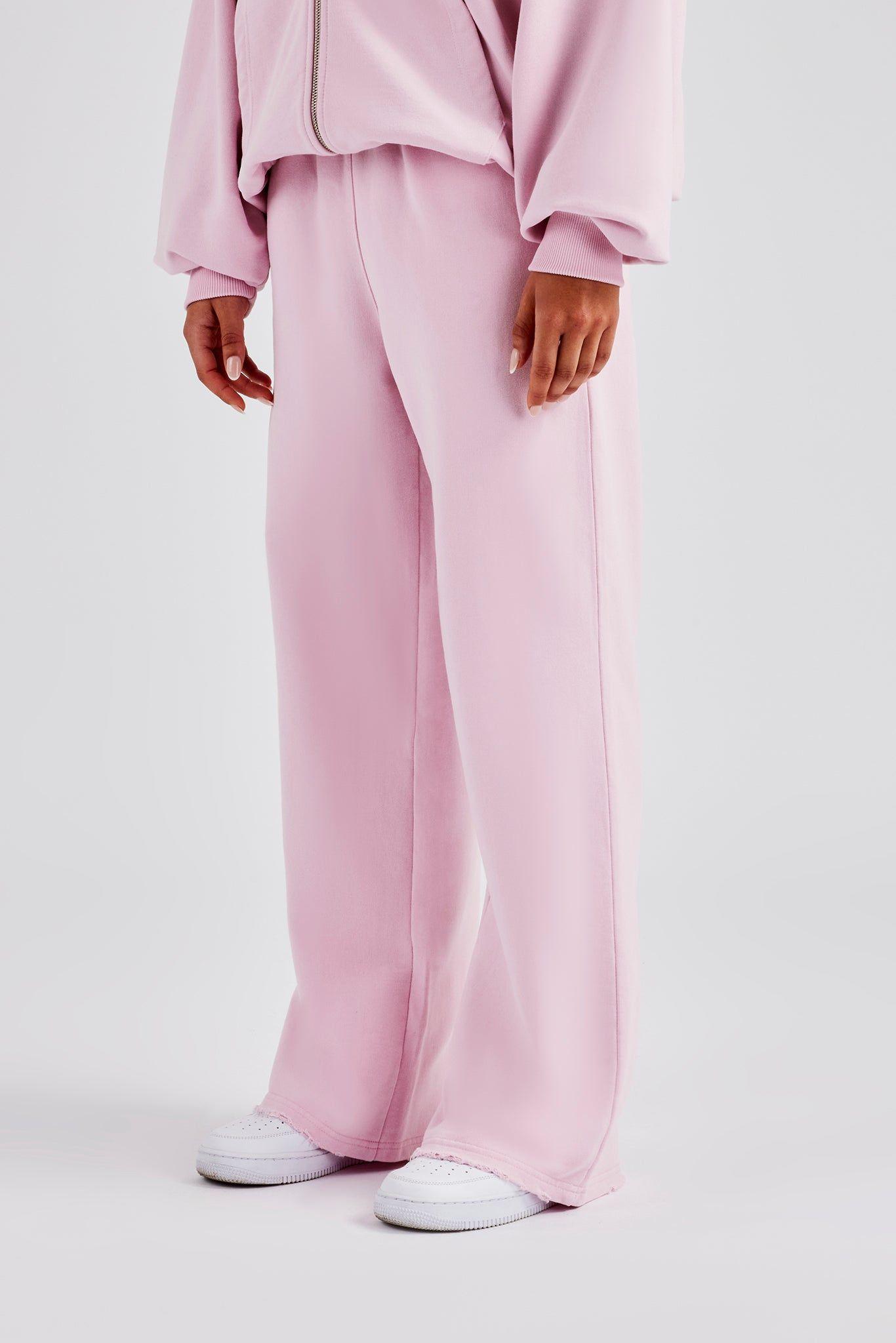 Womens Paraiso Embroidered Joggers  - Pink by CERNUCCI
