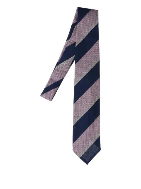 striped silk tie by CESARE ATTOLINI