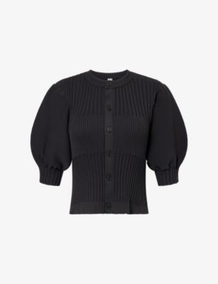 Balloon-Sleeve Knitted Cardigan by CFCL