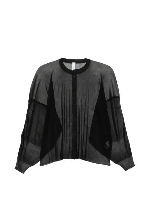 Cascade lucent buttoned panelled top by CFCL