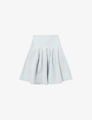 Flared Glitter Knitted Mini Skirt by CFCL