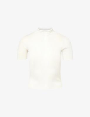 High-Neck Sheer Knitted Top by CFCL