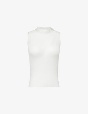 Portrait Enchant Embellished Knitted Top by CFCL