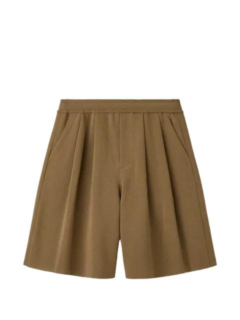 TC Milan pleated knitted shorts by CFCL