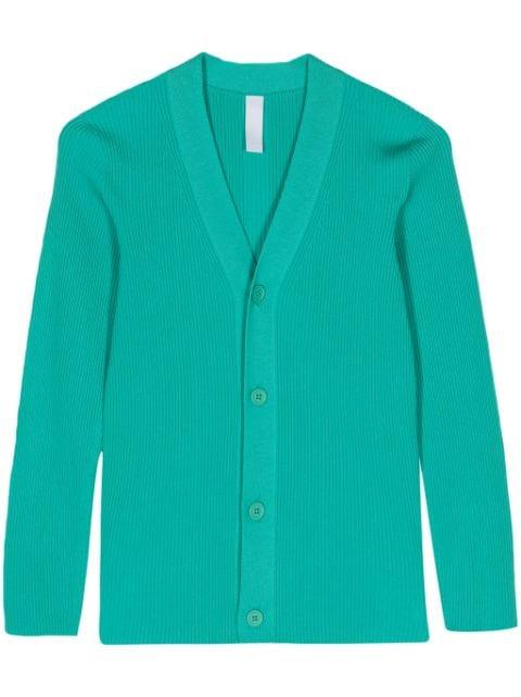 fully ribbed V-neck cardigan by CFCL