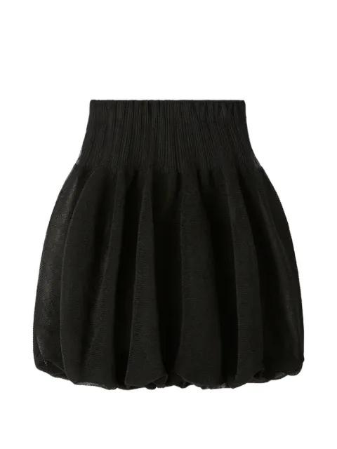 knit-waistband mini skirt by CFCL