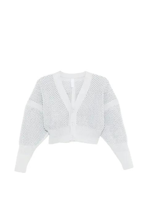 lattice cropped cardigan by CFCL