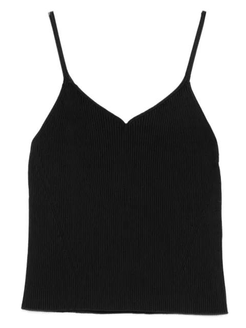 ribbed V-neck top by CFCL