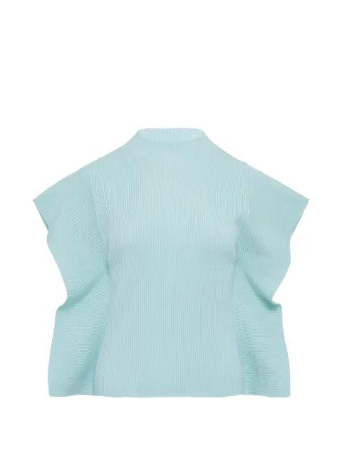 ribbed funnel-neck top by CFCL